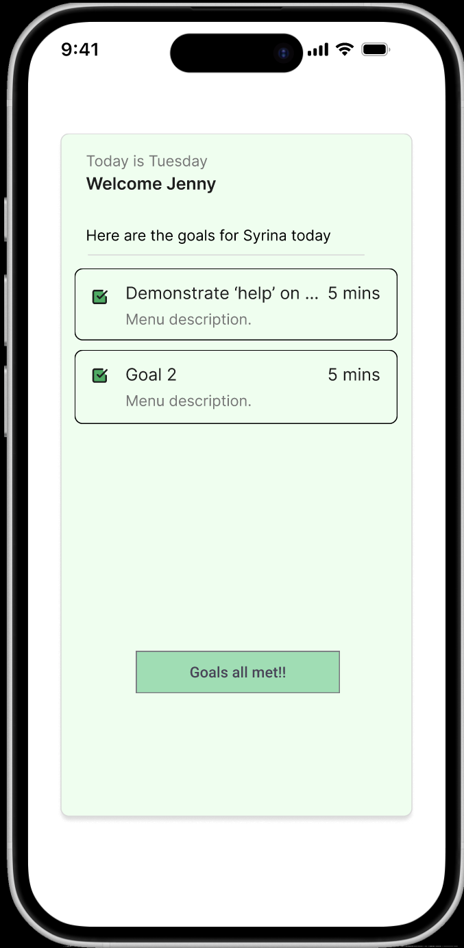 Task Completion Screen