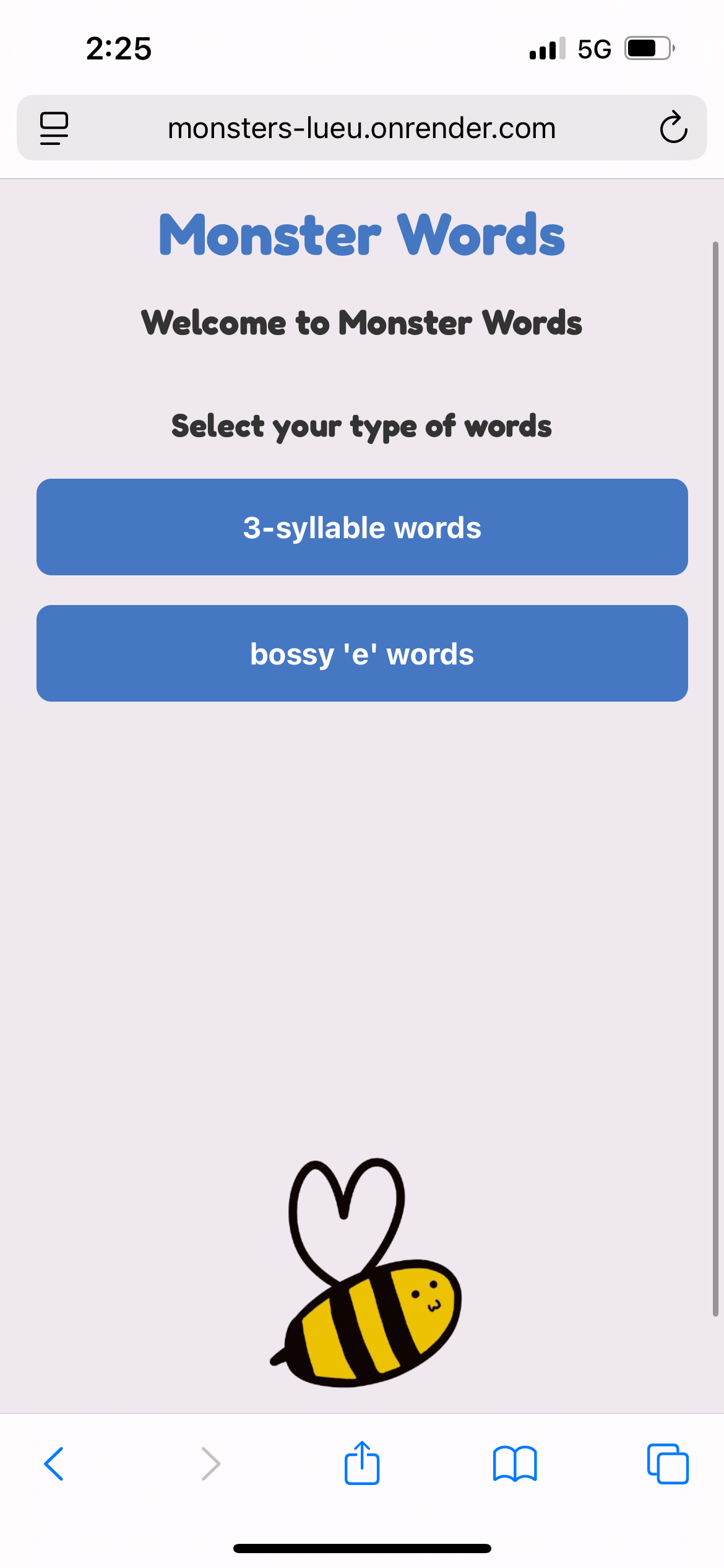 App on iPhone