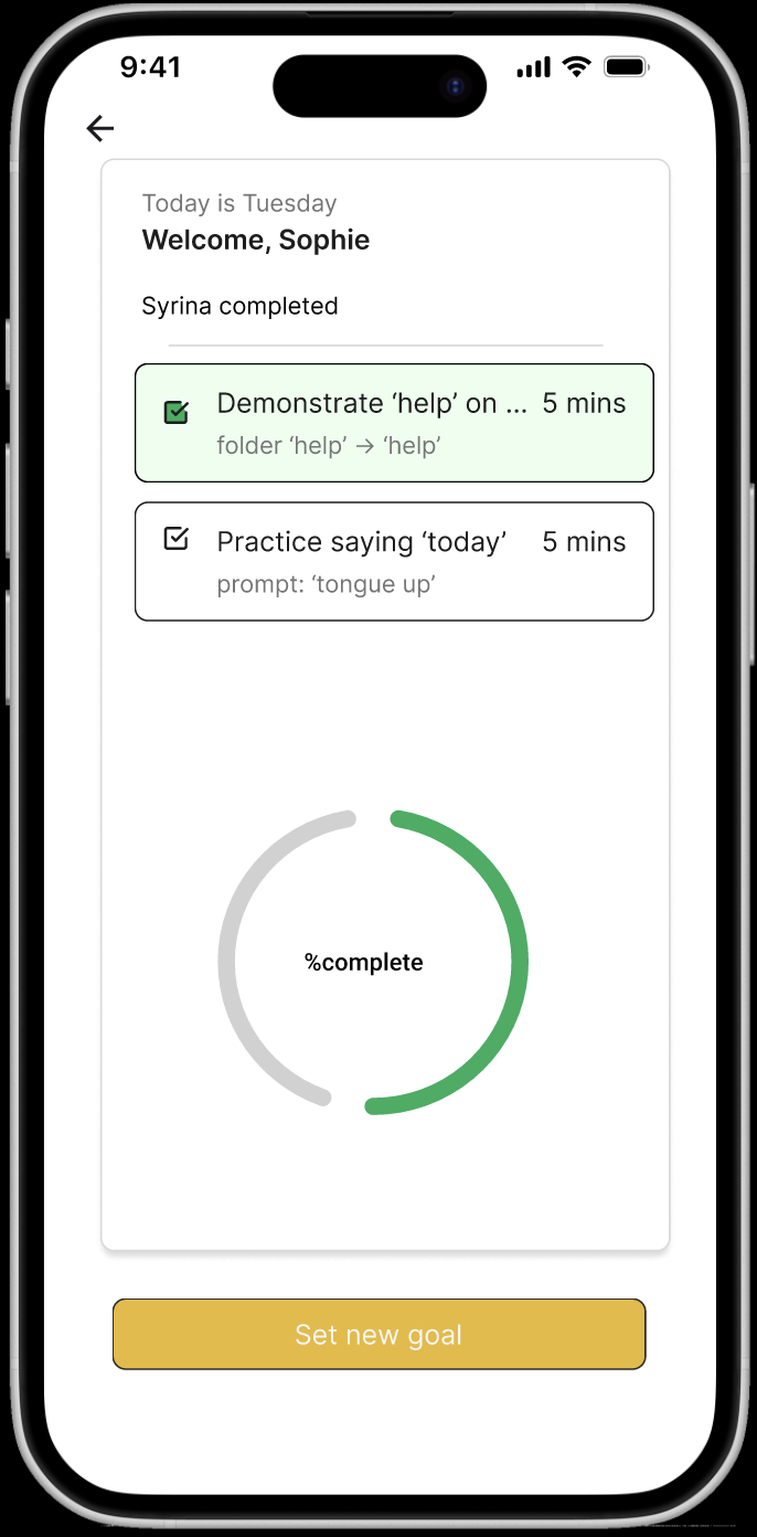 Therapist Progress Tracking